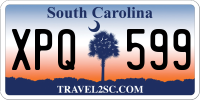 SC license plate XPQ599