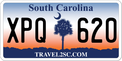 SC license plate XPQ620