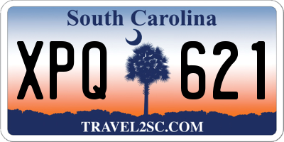 SC license plate XPQ621