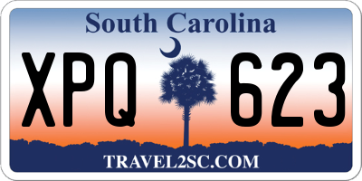 SC license plate XPQ623
