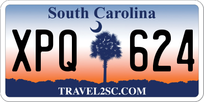 SC license plate XPQ624