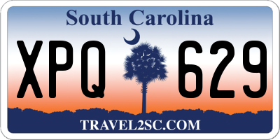 SC license plate XPQ629