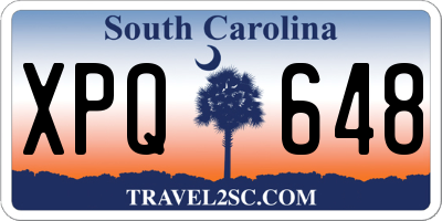 SC license plate XPQ648
