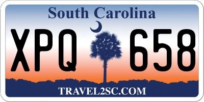 SC license plate XPQ658