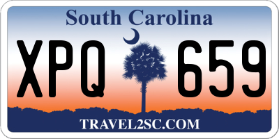 SC license plate XPQ659