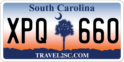 SC license plate XPQ660