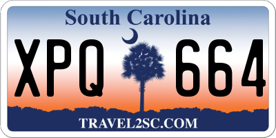 SC license plate XPQ664