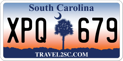 SC license plate XPQ679