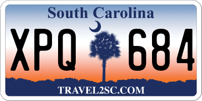 SC license plate XPQ684