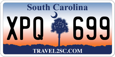 SC license plate XPQ699