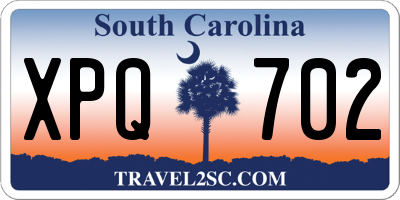 SC license plate XPQ702