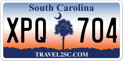SC license plate XPQ704