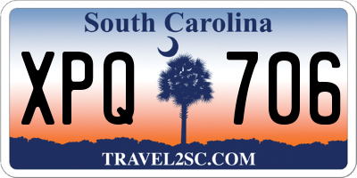SC license plate XPQ706
