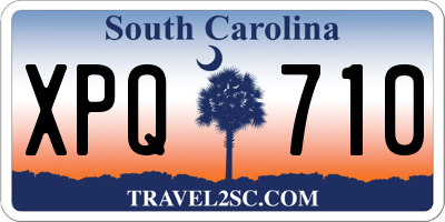 SC license plate XPQ710
