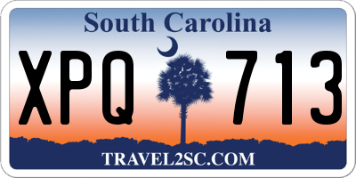 SC license plate XPQ713