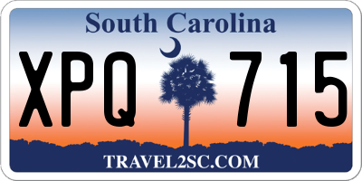 SC license plate XPQ715