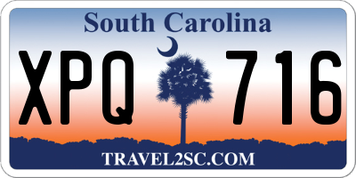 SC license plate XPQ716