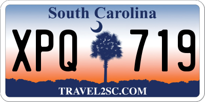 SC license plate XPQ719