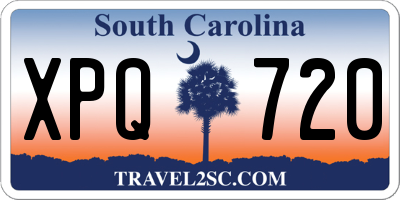 SC license plate XPQ720