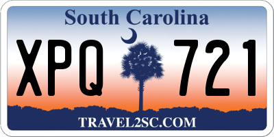 SC license plate XPQ721