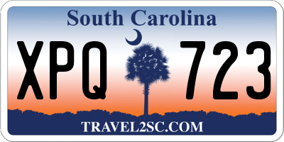 SC license plate XPQ723