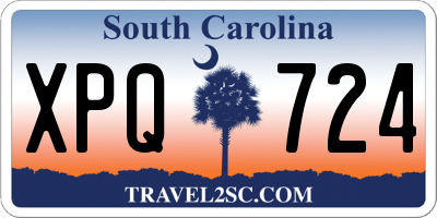SC license plate XPQ724