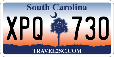 SC license plate XPQ730