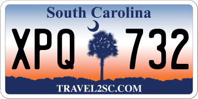 SC license plate XPQ732