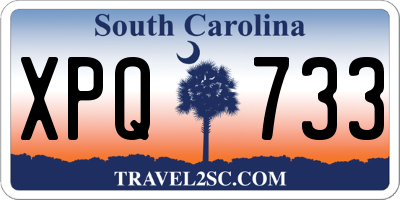 SC license plate XPQ733