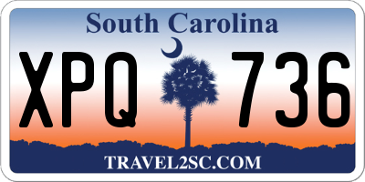 SC license plate XPQ736