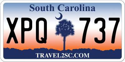 SC license plate XPQ737