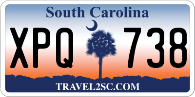 SC license plate XPQ738