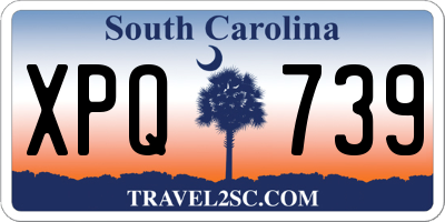 SC license plate XPQ739