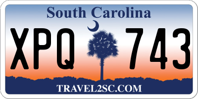 SC license plate XPQ743