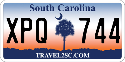 SC license plate XPQ744