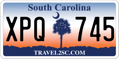 SC license plate XPQ745