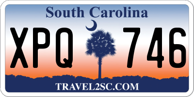 SC license plate XPQ746