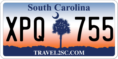 SC license plate XPQ755