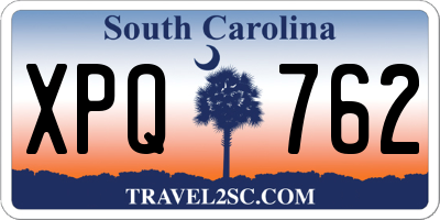 SC license plate XPQ762