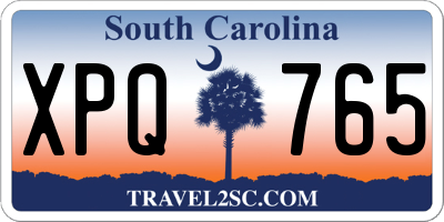 SC license plate XPQ765