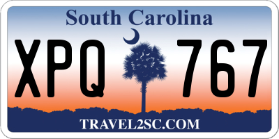 SC license plate XPQ767