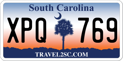 SC license plate XPQ769