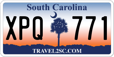 SC license plate XPQ771