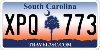 SC license plate XPQ773