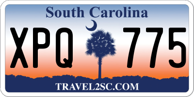 SC license plate XPQ775