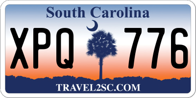 SC license plate XPQ776