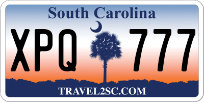 SC license plate XPQ777