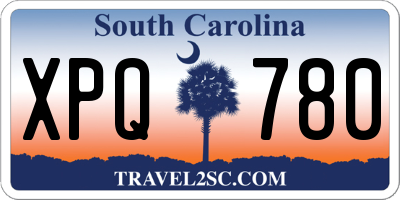 SC license plate XPQ780