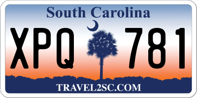 SC license plate XPQ781
