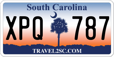 SC license plate XPQ787